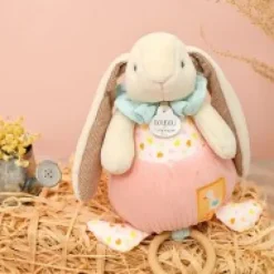 New Boite à musique rose LAPIN CIBOULETTE - 20 cm Dans Mon Jardin|Boîte À Musique