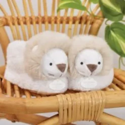 New Chaussons bébé en peluche Lion - Unicef - 0-6  mois Les Coffrets À Offrir|Cadeaux Naissance