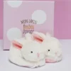 New Coffret cadeau naissance chaussons lapin rose avec hochet - 0/6 mois Les Coffrets À Offrir|Lapin Bonbon