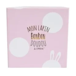 New Coffret cadeau naissance chaussons lapin rose avec hochet - 0/6 mois Les Coffrets À Offrir|Lapin Bonbon
