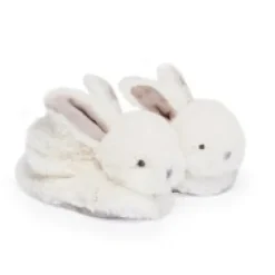 Online Coffret cadeau naissance chaussons lapin taupe avec hochet - 0/6 mois Les Coffrets À Offrir|Cadeaux Naissance