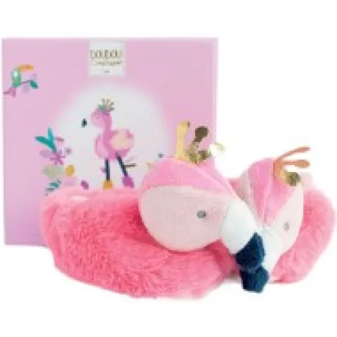 Sale Coffret chaussons Bébé - Flamant rose 0-6 Mois Les Prix Doux|Chaussons