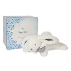 Discount Coffret Pantin Lapin bleu - Happy Glossy - 25 cm Happy Doudou|Lapin