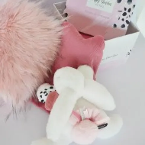 New Coffret Pantin Lapin rose - Happy Blush - 25 cm Les Coffrets À Offrir|Happy Doudou