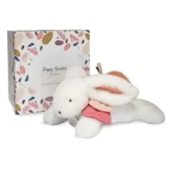 Discount Coffret Pantin Lapin Vieux rose - Happy Boho - 25 cm Les Coffrets À Offrir|Happy Doudou