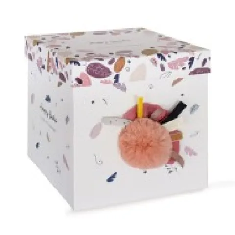 Discount Coffret Pantin Lapin Vieux rose - Happy Boho - 25 cm Les Coffrets À Offrir|Happy Doudou