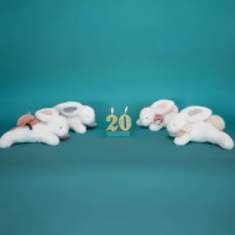 Discount Coffret Pantin Lapin Vieux rose - Happy Boho - 25 cm Les Coffrets À Offrir|Happy Doudou