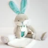 New Coffret peluche lapin de sucre- lapin mouchoir vert - 31 cm Les Coffrets À Offrir|Les Prix Doux