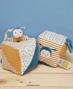 Outlet Cube d'activités Pollen l'abeille en coton BIO 10 X 10 cm Abeille