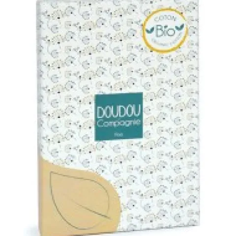 Outlet Doudou attache sucette abeille Pollen en coton BIO - 17 cm Les Prix Doux|Doudous Coton Bio
