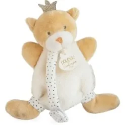 Best Doudou attache sucette ours Petit Roi marron - 15 cm Cadeau À Moins De 20€|Cadeaux Naissance