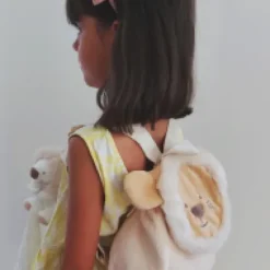 Fashion Doudou attache sucette peluche lion - 12 cm - Unicef Collection Unicef