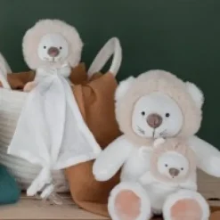 Fashion Doudou attache sucette peluche lion - 12 cm - Unicef Collection Unicef