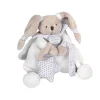 Best Doudou attache tétine lapin blanc Céleste Lapin|Les Prix Doux