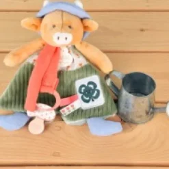 Fashion Doudou attache-sucette Vache Anette - 19 cm Dans Mon Jardin|Vache