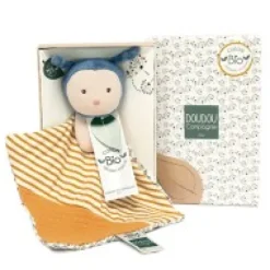 Hot Doudou bébé abeille Pollen en coton BIO - 20 cm - modèle aléatoire Les Prix Doux|Doudous Coton Bio