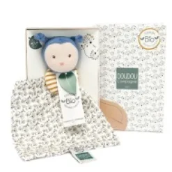 Hot Doudou bébé abeille Pollen en coton BIO - 20 cm - modèle aléatoire Les Prix Doux|Doudous Coton Bio