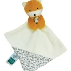 Outlet Doudou bébé renard en coton BIO - 20 cm - modèle aléatoire Cadeau À Moins De 20€|Doudous Coton Bio