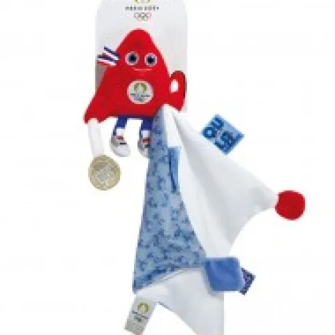 New Doudou Bebe Champion - Peluche mascotte Paris 2024 - 22 cm Collection Bébé Jo|Les Prix Doux
