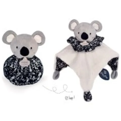 Outlet Doudou Koala gris - Cocon - Balle d'éveil - 3 EN 1 - 25 cm Les Petits Futés|Balles Sensorielles