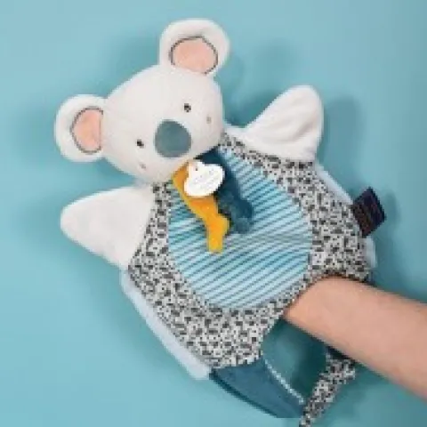 Clearance Doudou Koala marionnette - Petit sac - Amusette 3 EN 1- 30 cm Les Petits Futés|Les Marionnettes