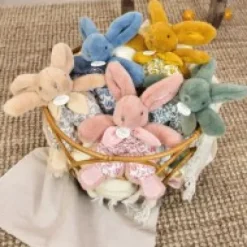 Clearance DOUDOU® lapin bleu- Doudou plat - 18  cm Lapin Doudou|Lapin