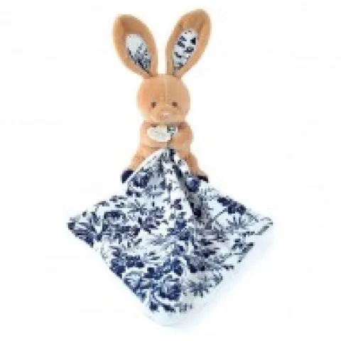 Online Doudou LAPIN bleu Marine avec mouchoir - BOH'AIME - Cadeau À Moins De 20€|Les Boh'aime