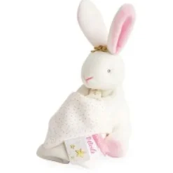 Discount Doudou lapin mouchoir rose lapin étoile - 10 cm Cadeau À Moins De 20€|Perlidoudou
