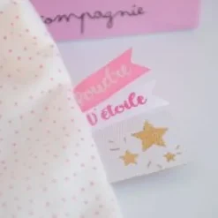 Discount Doudou lapin mouchoir rose lapin étoile - 10 cm Cadeau À Moins De 20€|Perlidoudou