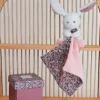 Clearance Doudou LAPIN ROSE avec mouchoir - BOH'AIME - Cadeau À Moins De 20€|Les Boh'aime