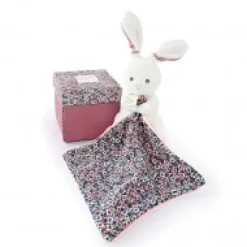 Clearance Doudou LAPIN ROSE avec mouchoir - BOH'AIME - Cadeau À Moins De 20€|Les Boh'aime