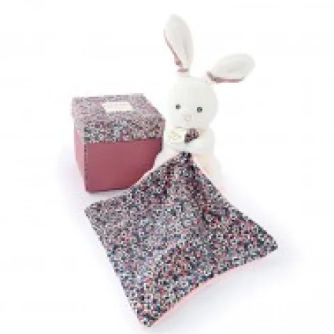 Clearance Doudou LAPIN ROSE avec mouchoir - BOH'AIME - Cadeau À Moins De 20€|Les Boh'aime