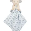 Sale Doudou mouchoir chien bleu en coton BIO -15 cm Les Prix Doux|Doudous Coton Bio