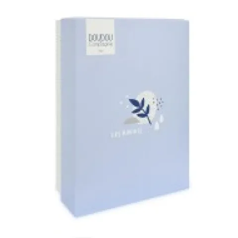 Outlet Doudou mouchoir elephant bleu et gris - 11 cm Les Prix Doux|Rikikis & Méli Mélo
