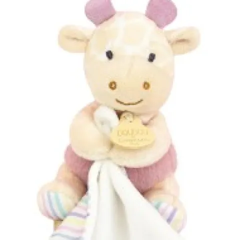 Outlet Doudou mouchoir Girafe rose - 11 cm Les Prix Doux|Rikikis & Méli Mélo
