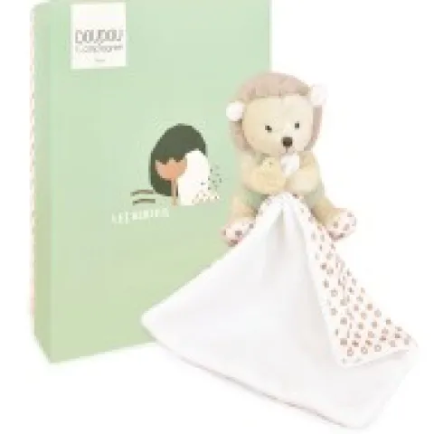 Clearance Doudou mouchoir hérisson vert et marron - 11 cm Rikikis & Méli Mélo|Hérisson