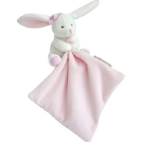 Clearance Doudou mouchoir lapin rose - 10 cm - Boite fleur Cadeau À Moins De 20€|Les Iconiques