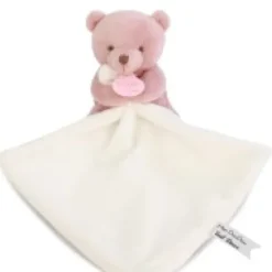 Outlet Doudou mouchoir- Mon petit ourson - Rose - 10 cm Les Iconiques|Ours