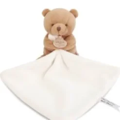 Hot Doudou mouchoir- Mon petit ourson - Marron - 10 cm Ours|Doudou Plat