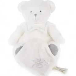 New Doudou mouchoir ours Gris - 30 cm - Collection Anniversaire Doudou® Anniversaire|Ours