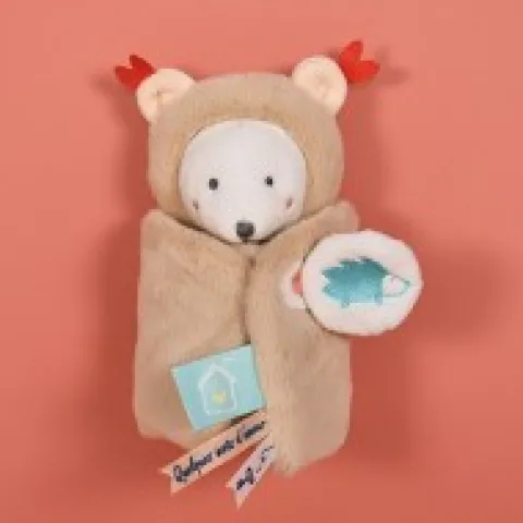 Discount Doudou Ours marron avec cape - Papillotte - 3 EN 1 Les Prix Doux|Les Petits Futés