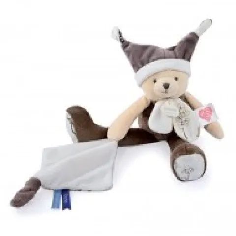 Discount Doudou ours mouchoir 3 histoires - Marron Doudous À Histoires|Ours