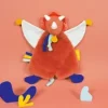 Discount Doudou plat dinosaure orange Lou - 25  cm Les Prix Doux|Calinosaure