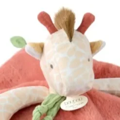 Clearance Doudou plat girafe beige et rouge -25 cm Cadeaux Naissance|Les Prix Doux