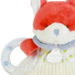 Outlet Doudou plat hochet billes -  Renard Romarin - 21 cm Dans Mon Jardin|Hochets Et Pantins D'activités
