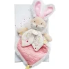 Hot Doudou plat lapin de sucre rose -  24 cm Lapin De Sucre|Lapin