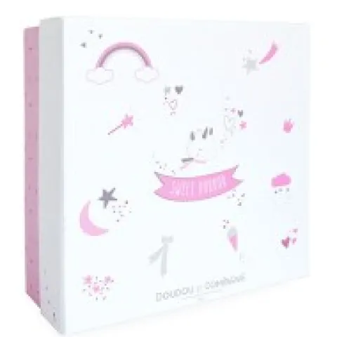 Clearance Doudou plat Licorne rose - 22 cm Les Prix Doux|Licorne