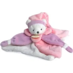 Clearance Doudou plat Ours Collector rose - 24  cm Les Iconiques|Ours