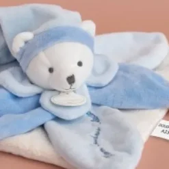 Online Doudou plat Ours Collector bleu - 24 cm Les Iconiques|Ours