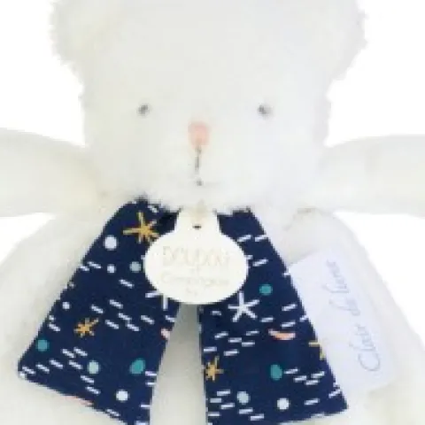 Clearance Doudou plat Ours Luminescent - 26 cm - Clair de Lune Les Luminescents|Ours